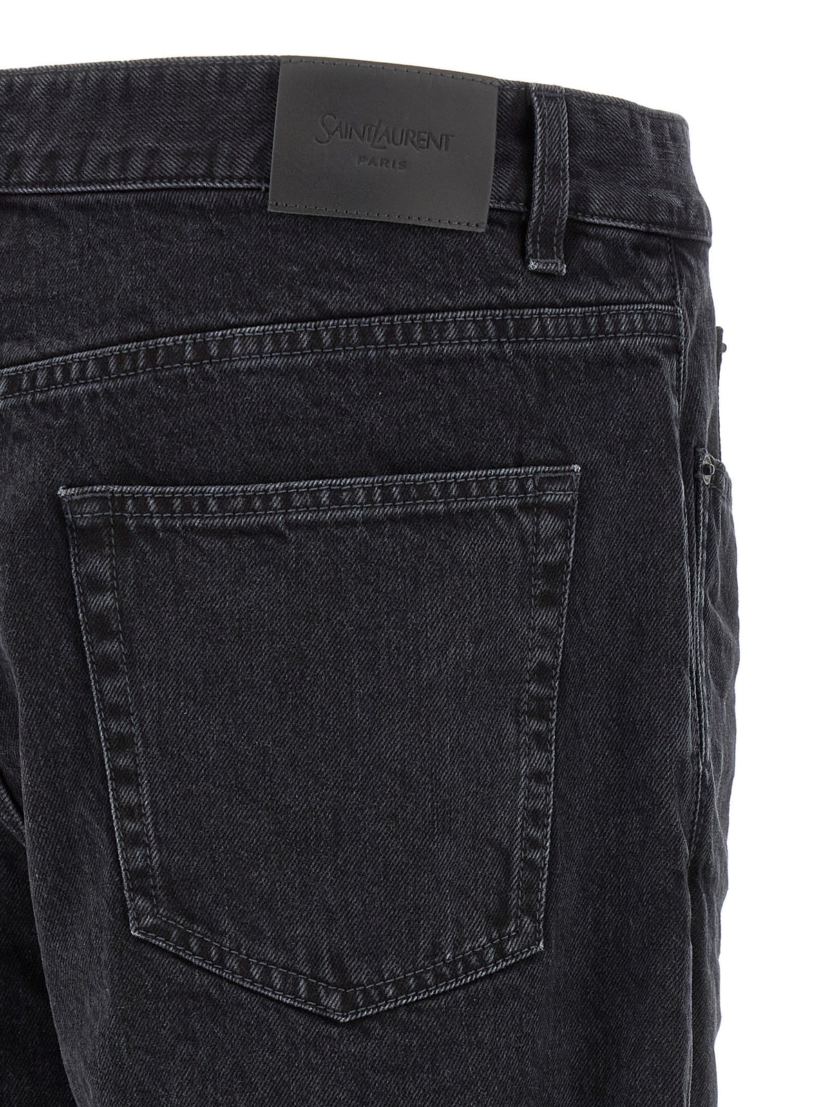 Saint Laurent Relax Tapered Jeans Black, view 4