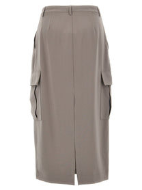 Theory Relaxed Cargo Skirt Grey