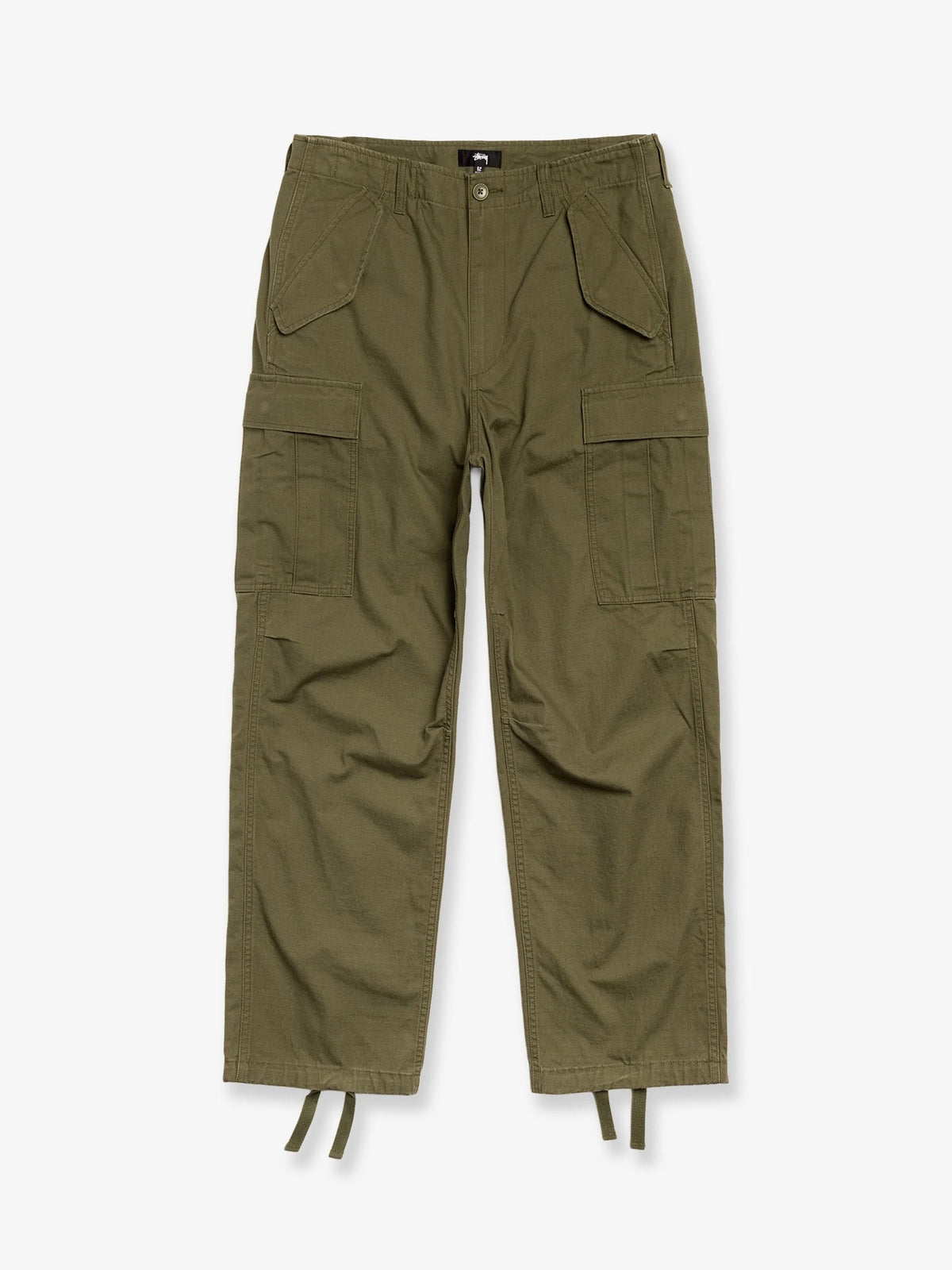 Stussy Men's Relaxed Fit Cargo Trousers Green