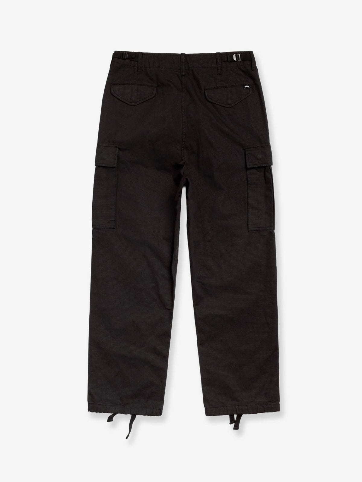 Stussy Men's Relaxed Fit Cargo Trousers Black, view 2