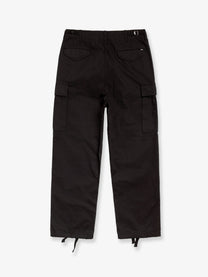 Stussy Men's Relaxed Fit Cargo Trousers Black, view 2