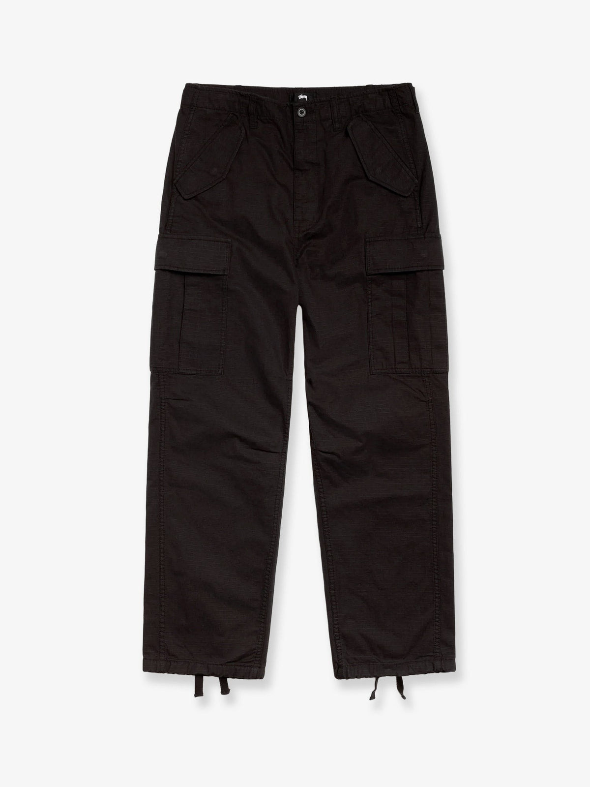 Stussy Men's Relaxed Fit Cargo Trousers Black