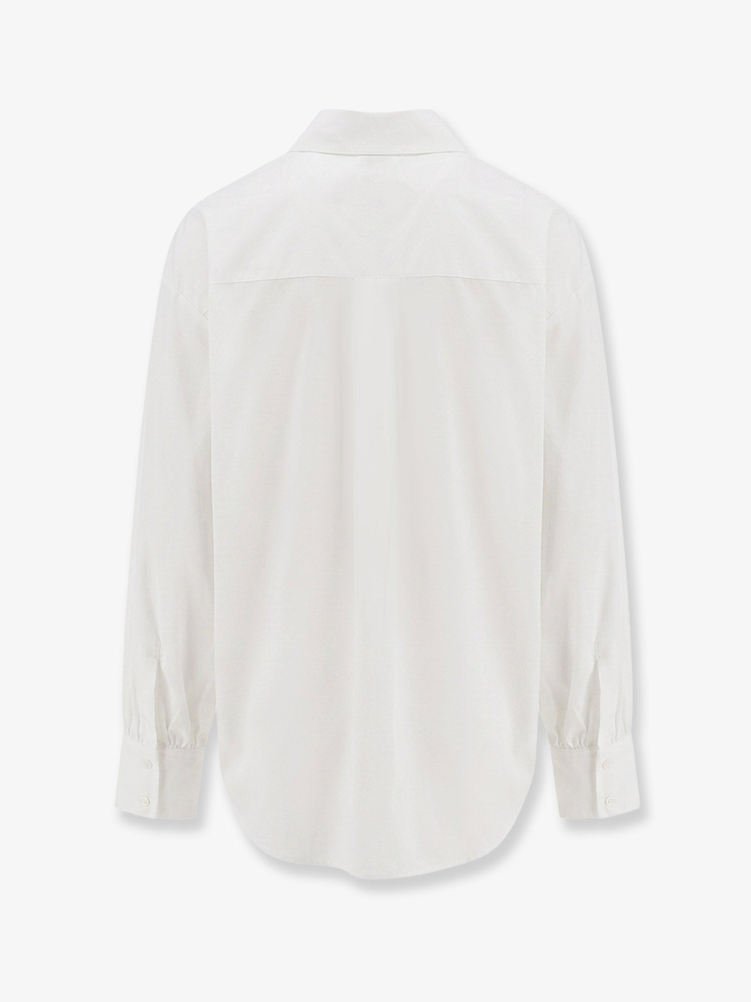 ASPESI Women's Relaxed Fit Cotton Shirt White