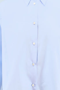 ASPESI Women's Relaxed Fit Cotton Shirt Blue