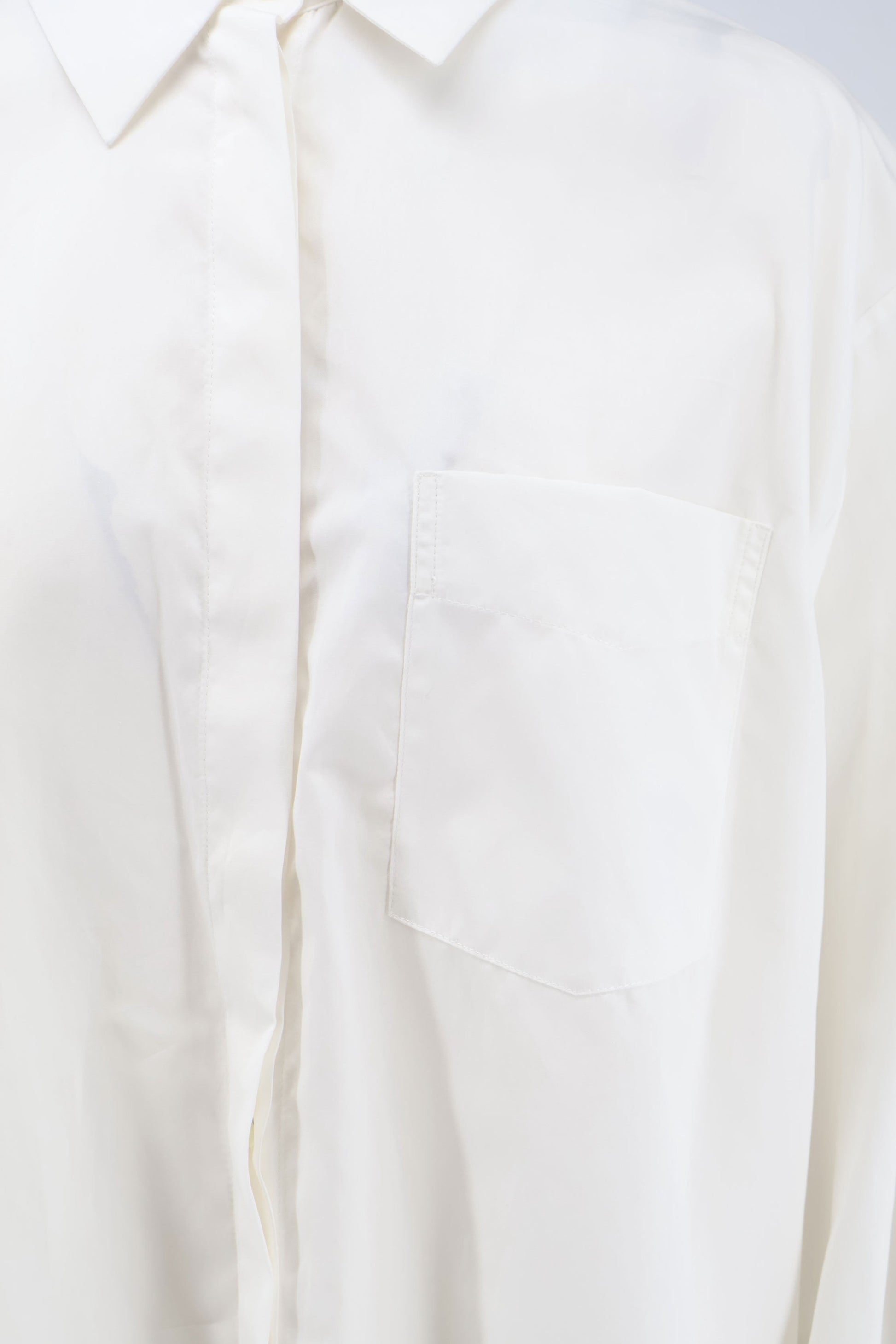 ASPESI Women's Relaxed Fit Cotton Shirt White