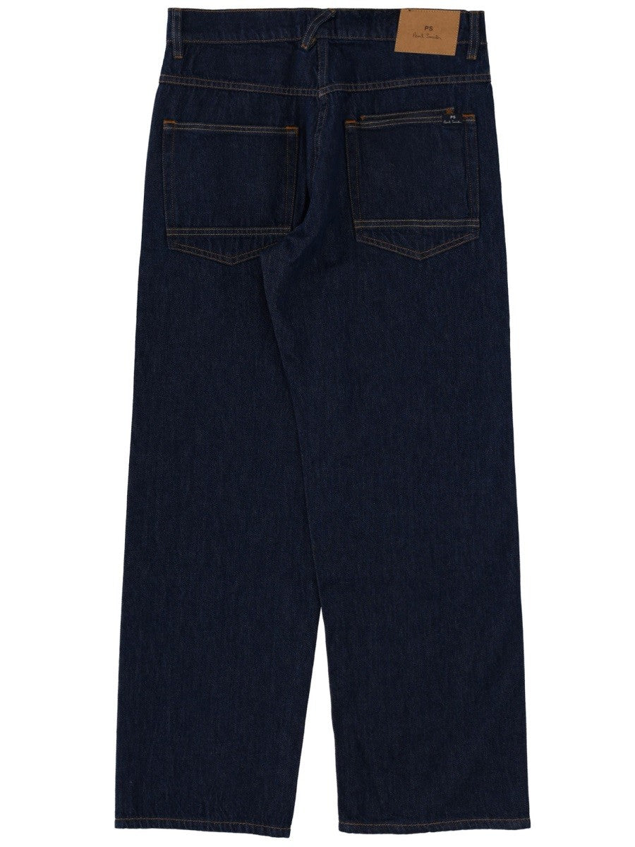 Ps By Paul Smith Men's Relaxed Fit Jeans Blue