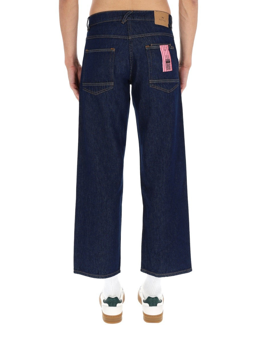 Ps By Paul Smith Men's Relaxed Fit Jeans Blue