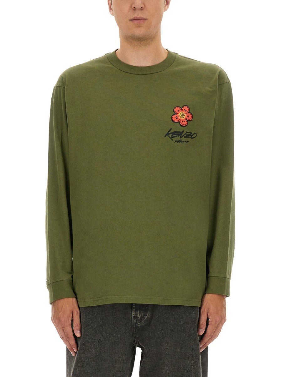 Kenzo Men's Relaxed Fit Shirt Green