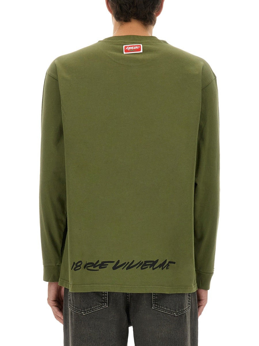 Kenzo Men's Relaxed Fit Shirt Green