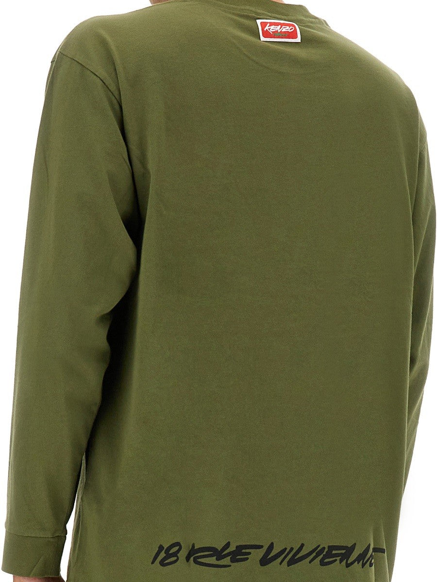 Kenzo Men's Relaxed Fit Shirt Green