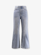 DUNST Women's Relaxed Flared Jeans Blue