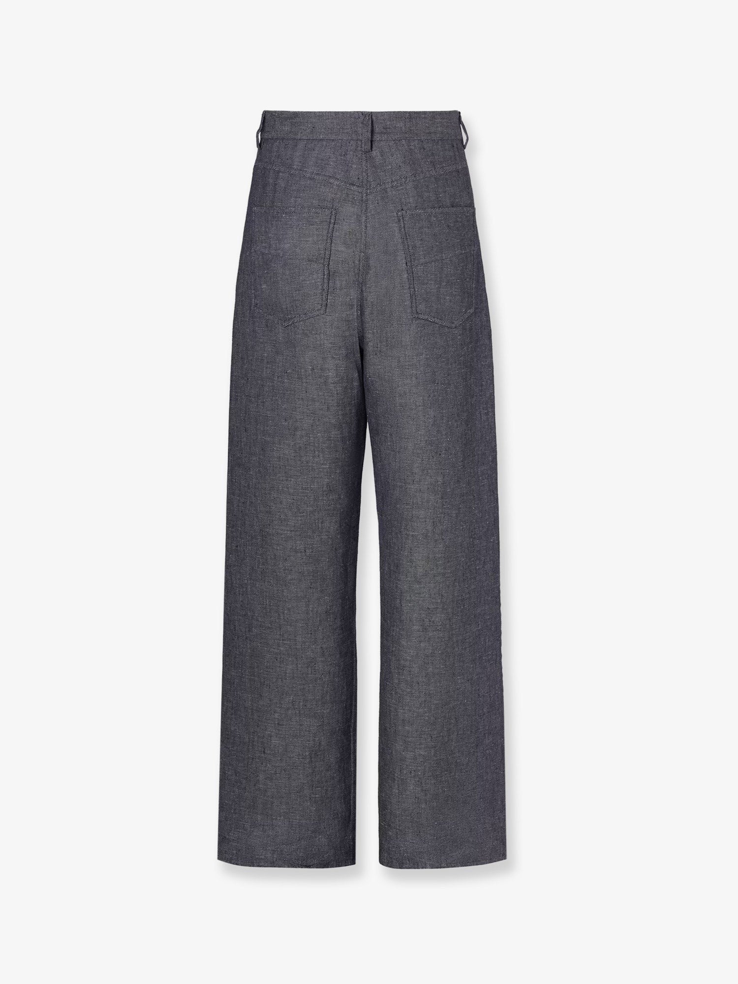 Fendi Men's Cotton and Silk Jeans Blue