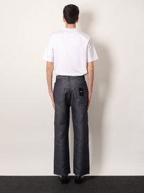 Fendi Men's Cotton and Silk Jeans Blue