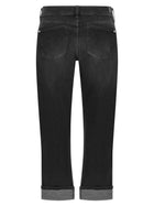7 For All Mankind Relaxed Skinny Jeans Black, view 2