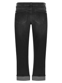 7 For All Mankind Relaxed Skinny Jeans Black