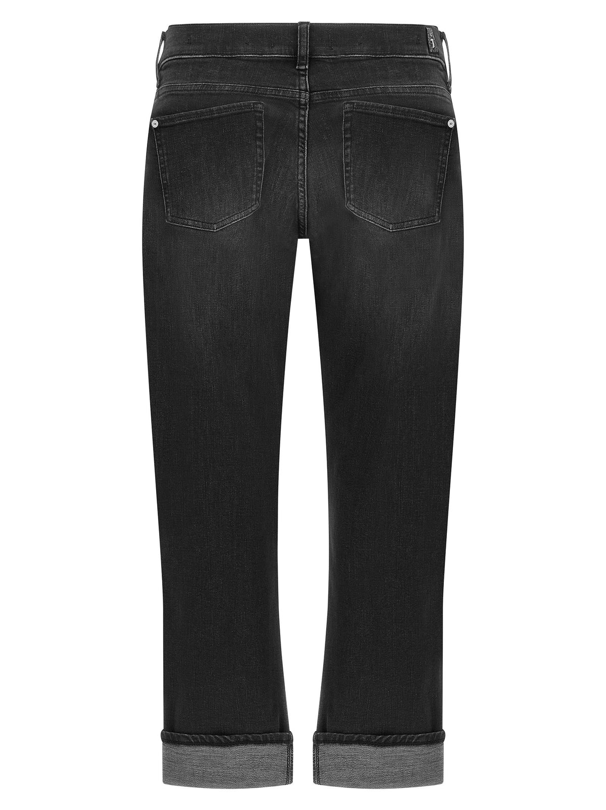 7 For All Mankind Relaxed Skinny Jeans Black, view 2