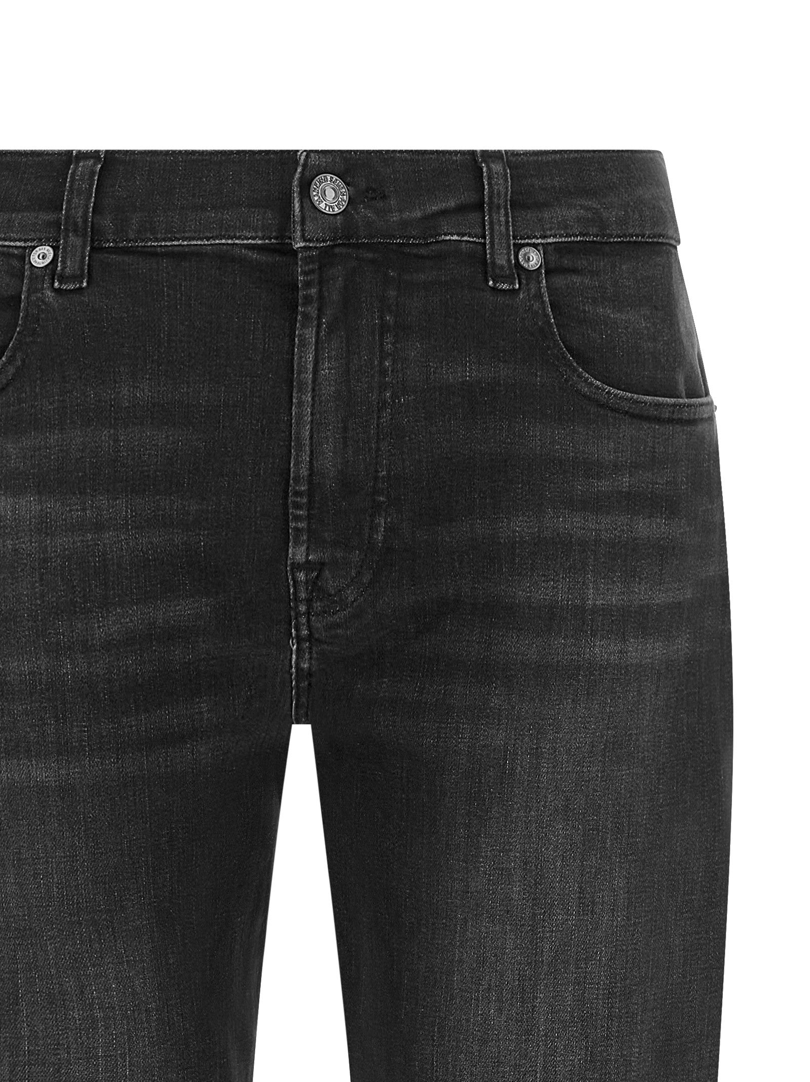 7 For All Mankind Relaxed Skinny Jeans Black