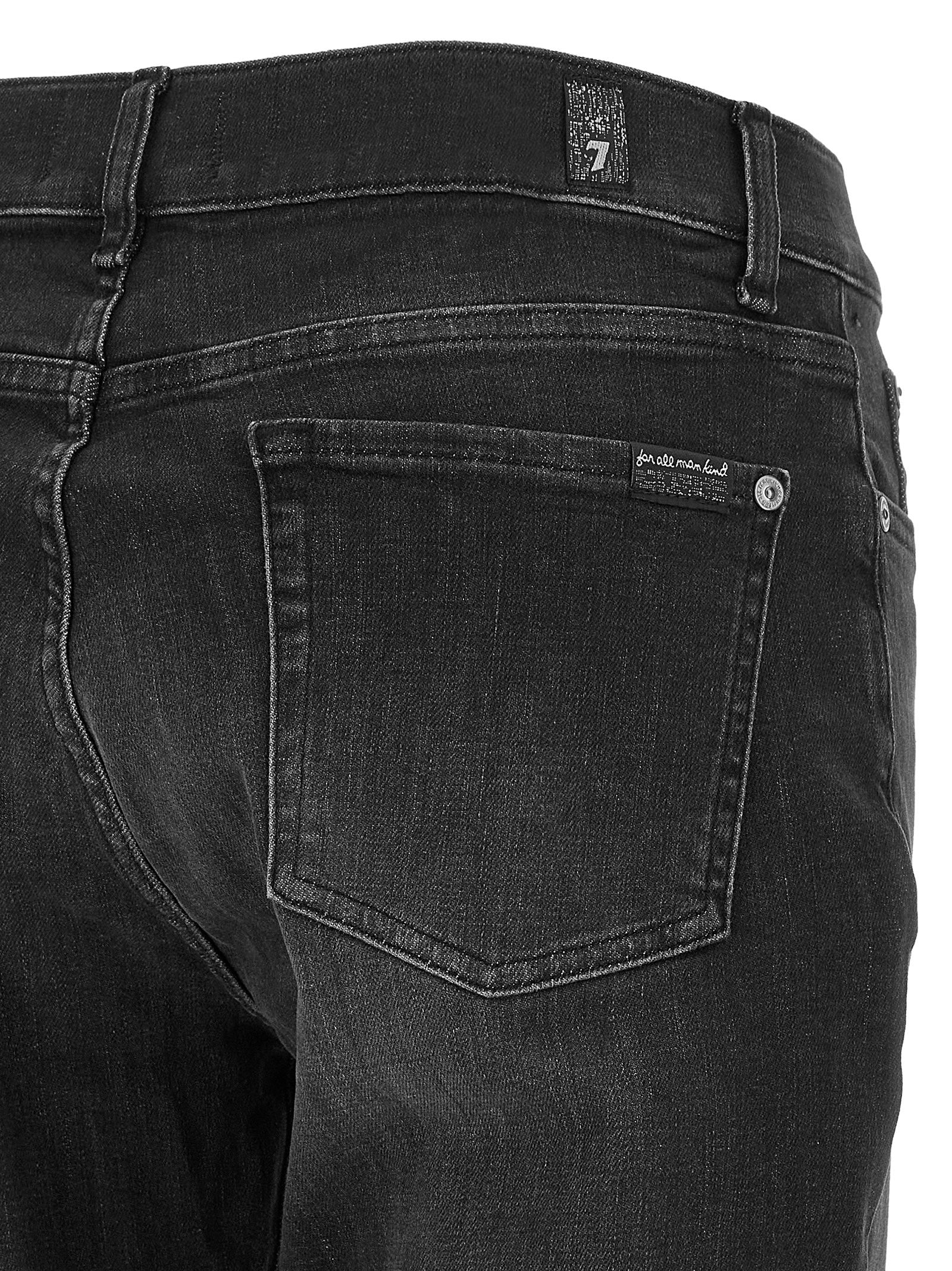7 For All Mankind Relaxed Skinny Jeans Black