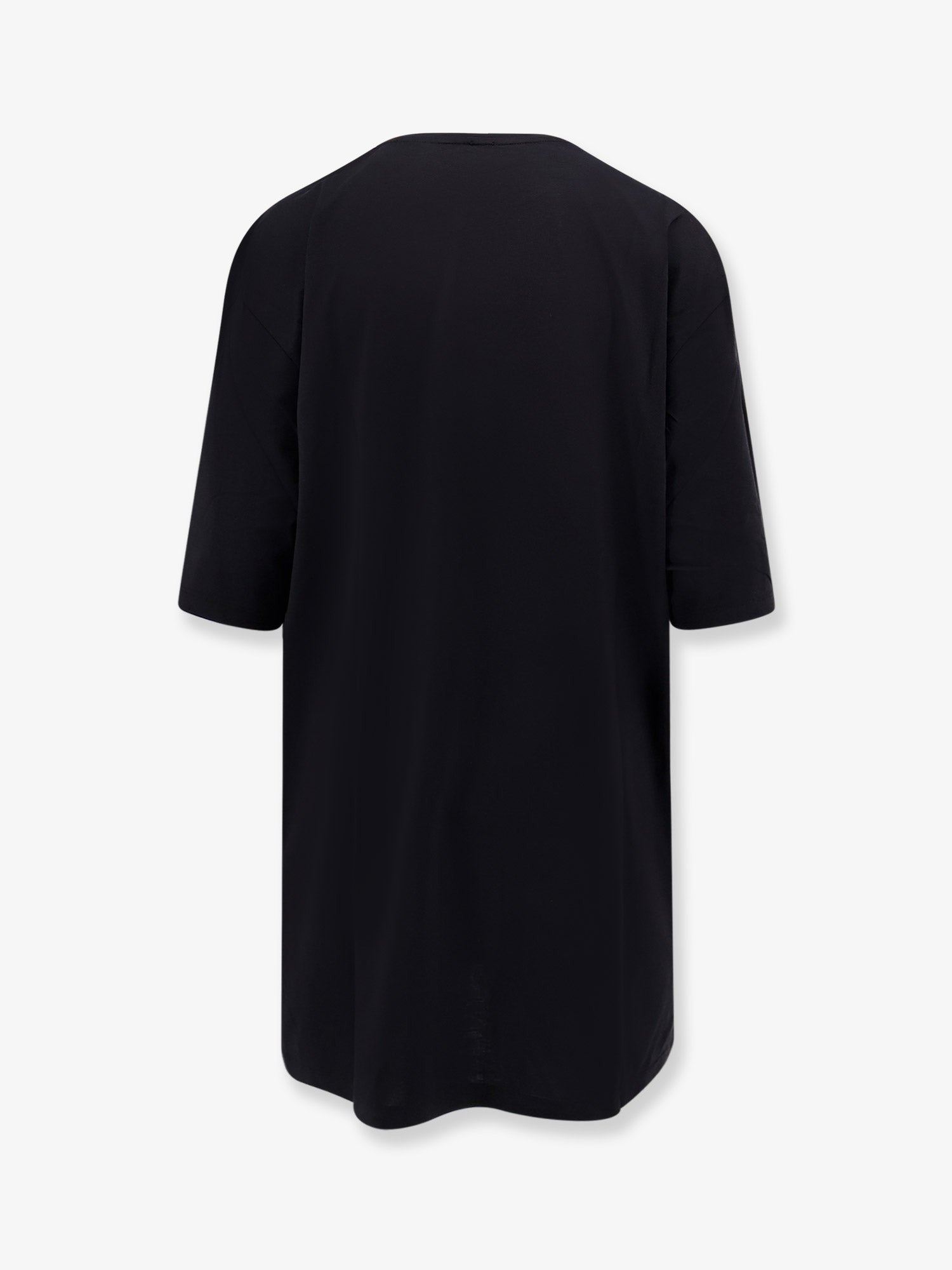 Toteme Women's Relaxed Tee Lyocell and Cotton Short Dress Black