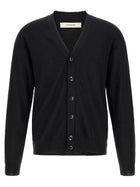 Lemaire Relaxed Twisted Cardigan Black