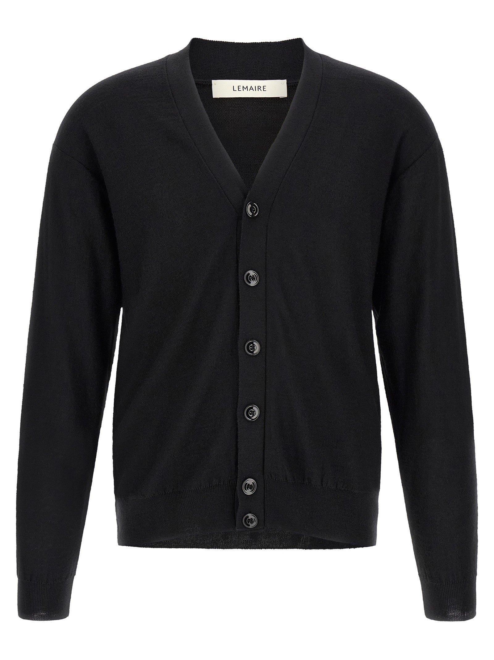 Lemaire Relaxed Twisted Cardigan Black