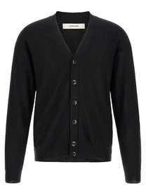 Lemaire Relaxed Twisted Cardigan Black