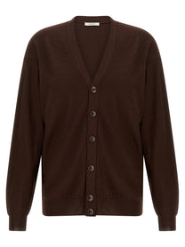 Lemaire Relaxed Twisted Cardigan Red