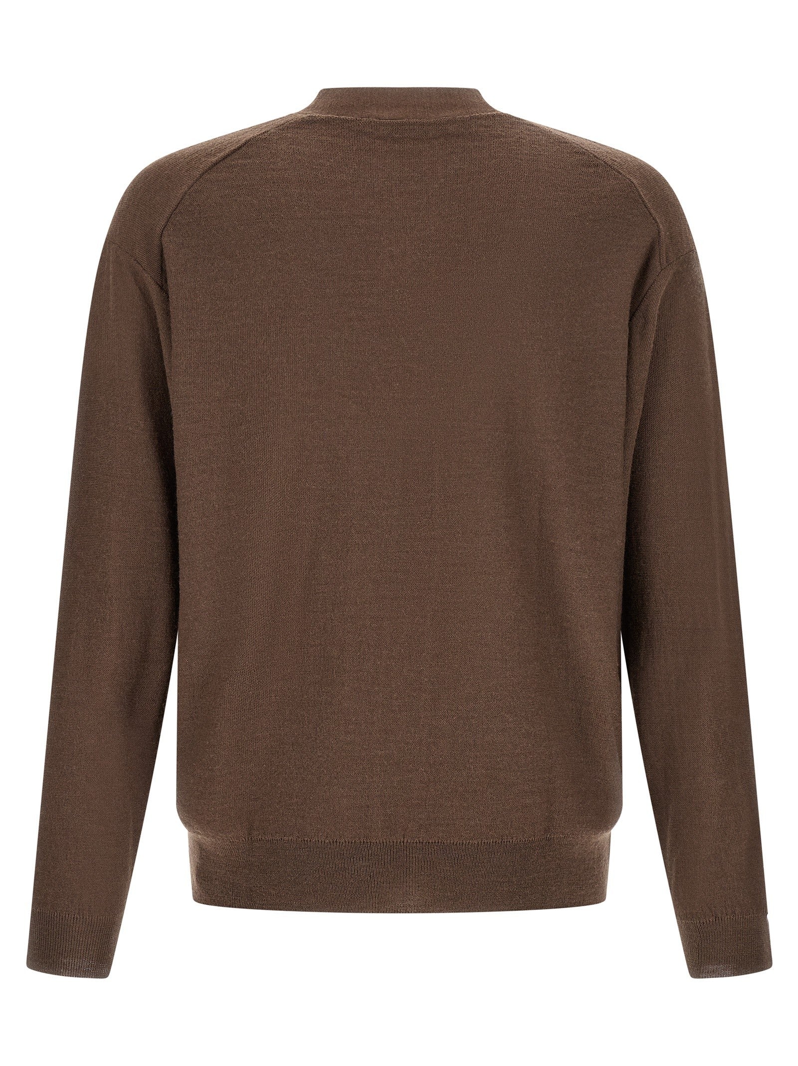 Lemaire Relaxed Twisted Cardigan Brown