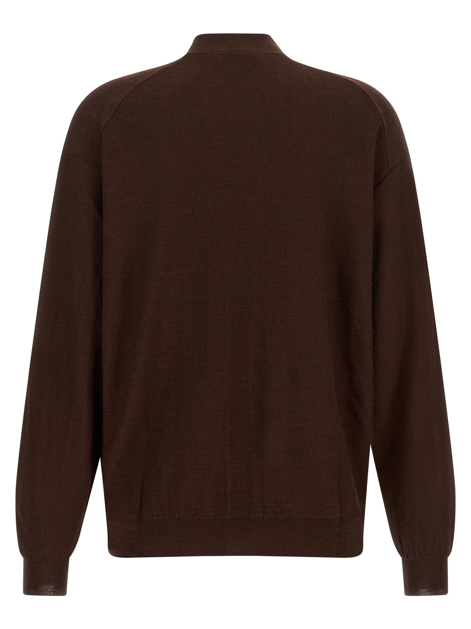 Lemaire Relaxed Twisted Cardigan Red