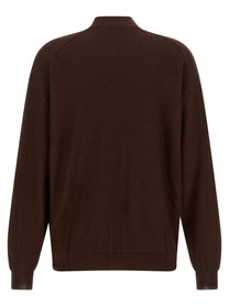 Lemaire Relaxed Twisted Cardigan Red
