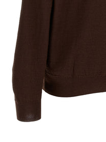 Lemaire Relaxed Twisted Cardigan Red