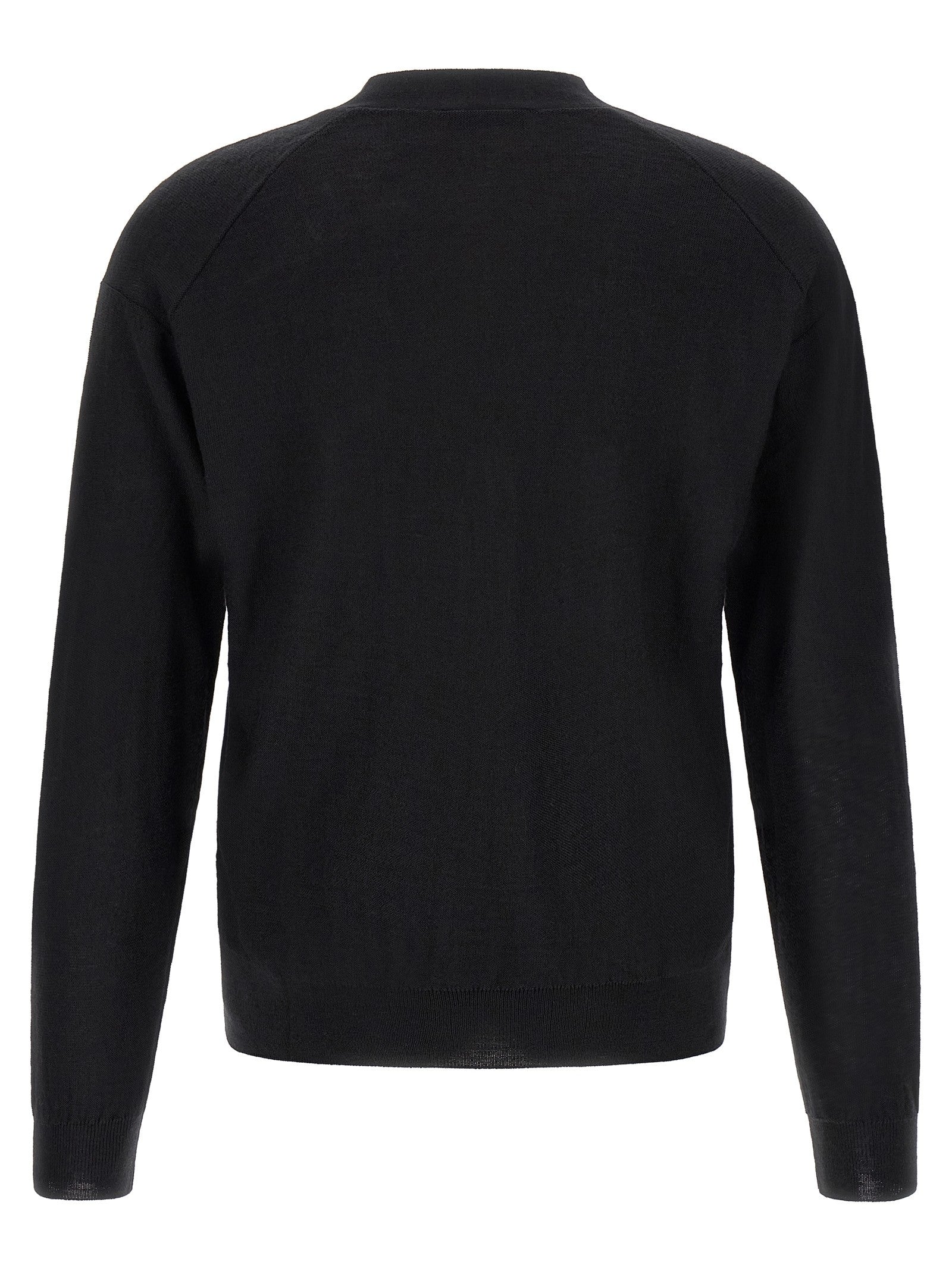 Lemaire Relaxed Twisted Cardigan Black