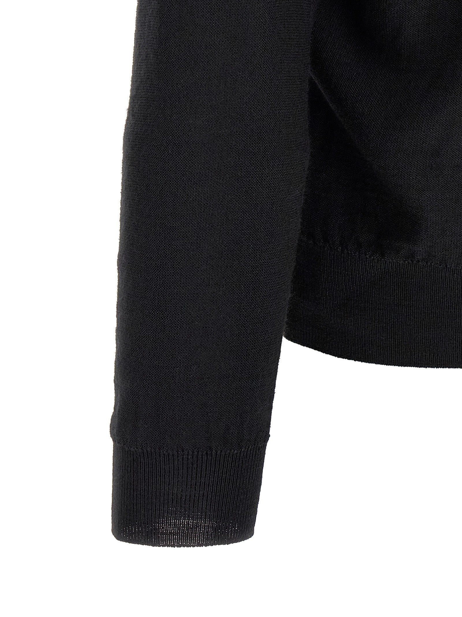 Lemaire Relaxed Twisted Cardigan Black