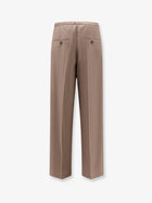 Rohe Women's Relaxed Virgin Wool Trousers Brown, view 2