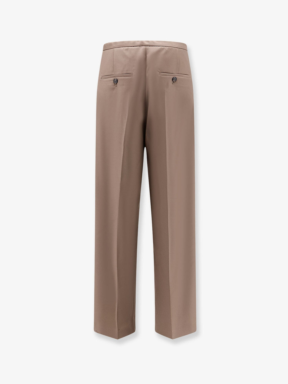 Rohe Women's Relaxed Virgin Wool Trousers Brown, view 2