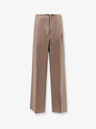 Rohe Women's Relaxed Virgin Wool Trousers Brown