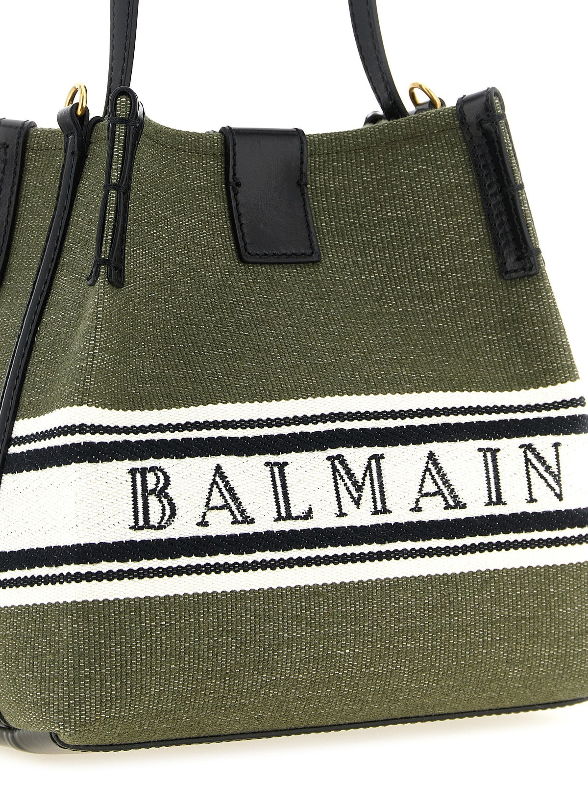 Balmain Release Bucket Bag Green, view 3