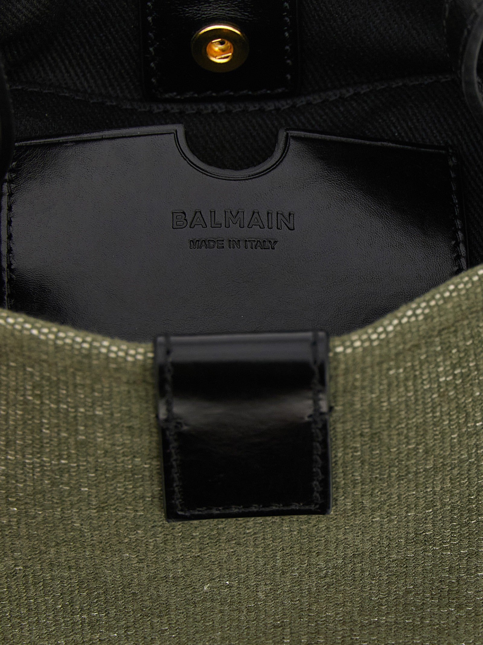 Balmain Release Bucket Bag Green
