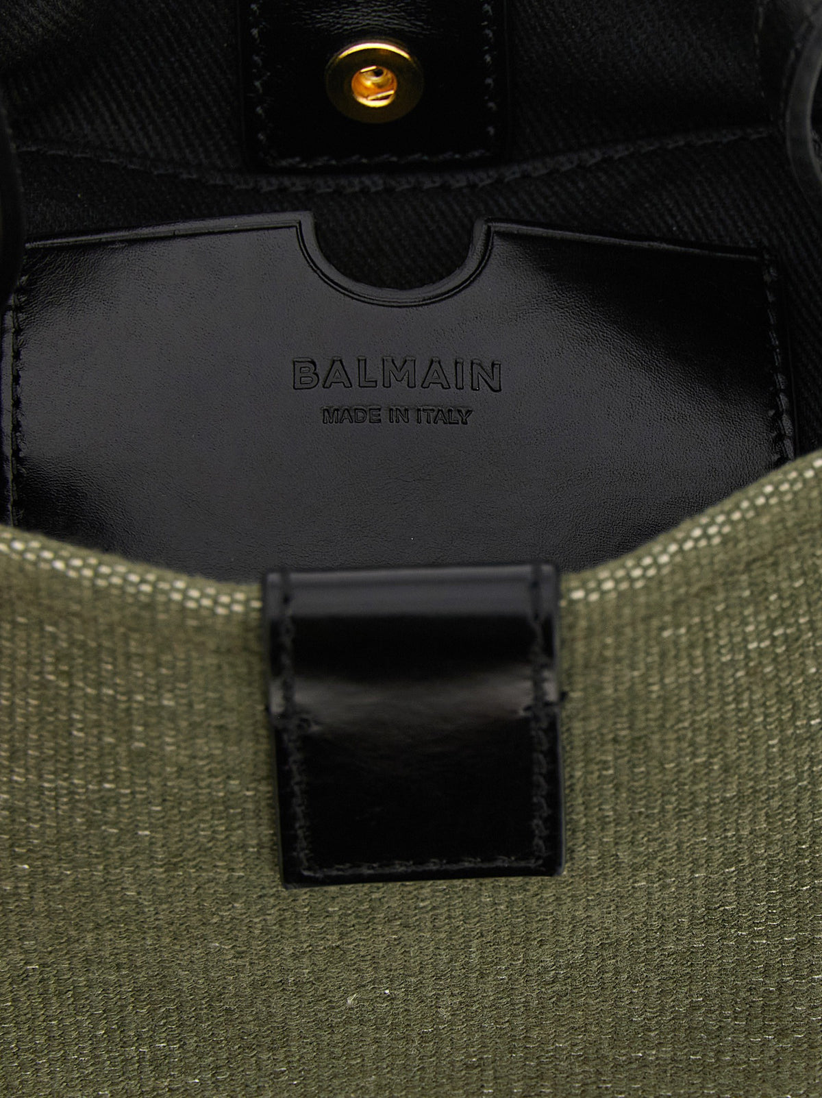 Balmain Release Bucket Bag Green, view 4