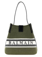 Balmain Release Bucket Bag Green