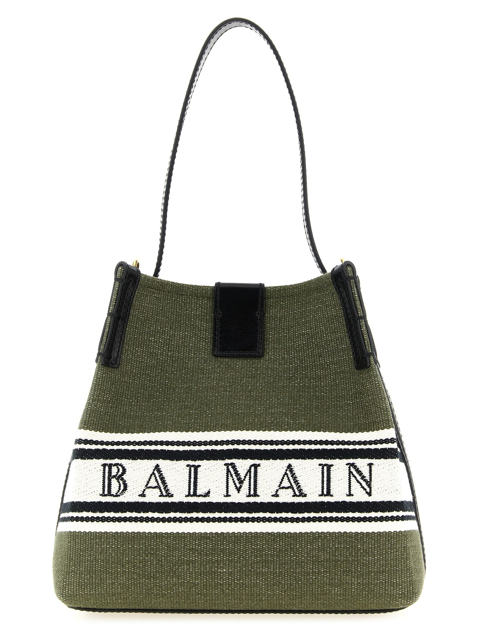 Balmain Release Bucket Bag Green