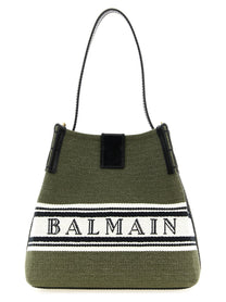 Balmain Release Bucket Bag Green
