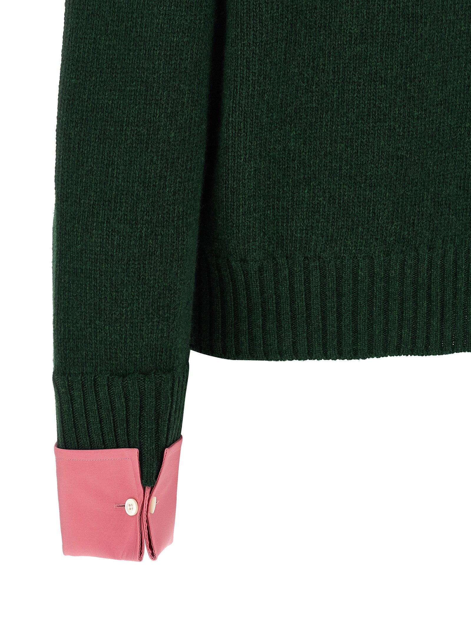 PRADA Removable Cuffs Sweater Green