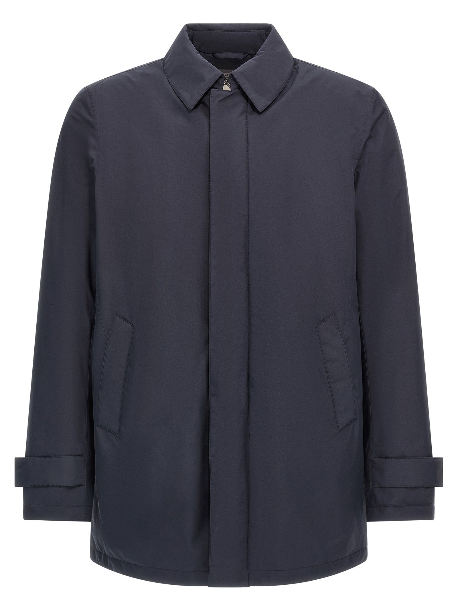 Herno Removable Hood Parka Blue