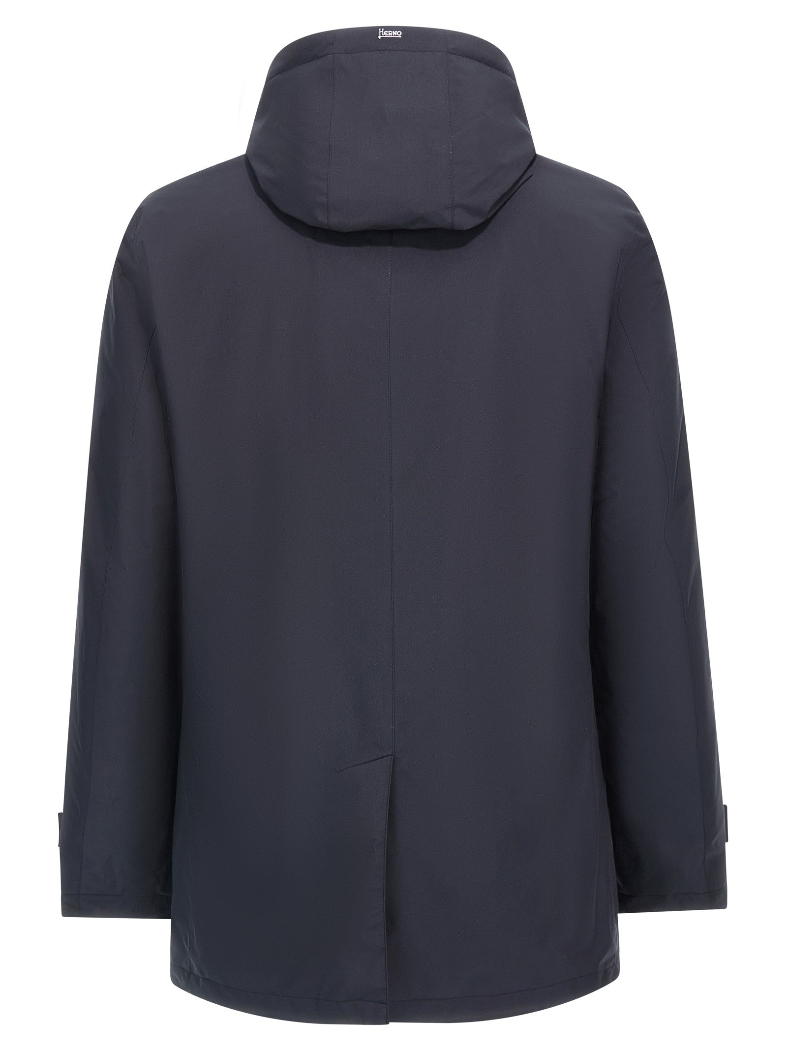 Herno Removable Hood Parka Blue