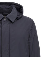 Herno Removable Hood Parka Blue, view 4