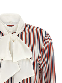 Thom Browne Removable Lavallière Collar Shirt Gold