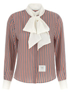 Thom Browne Removable Lavallière Collar Shirt Gold