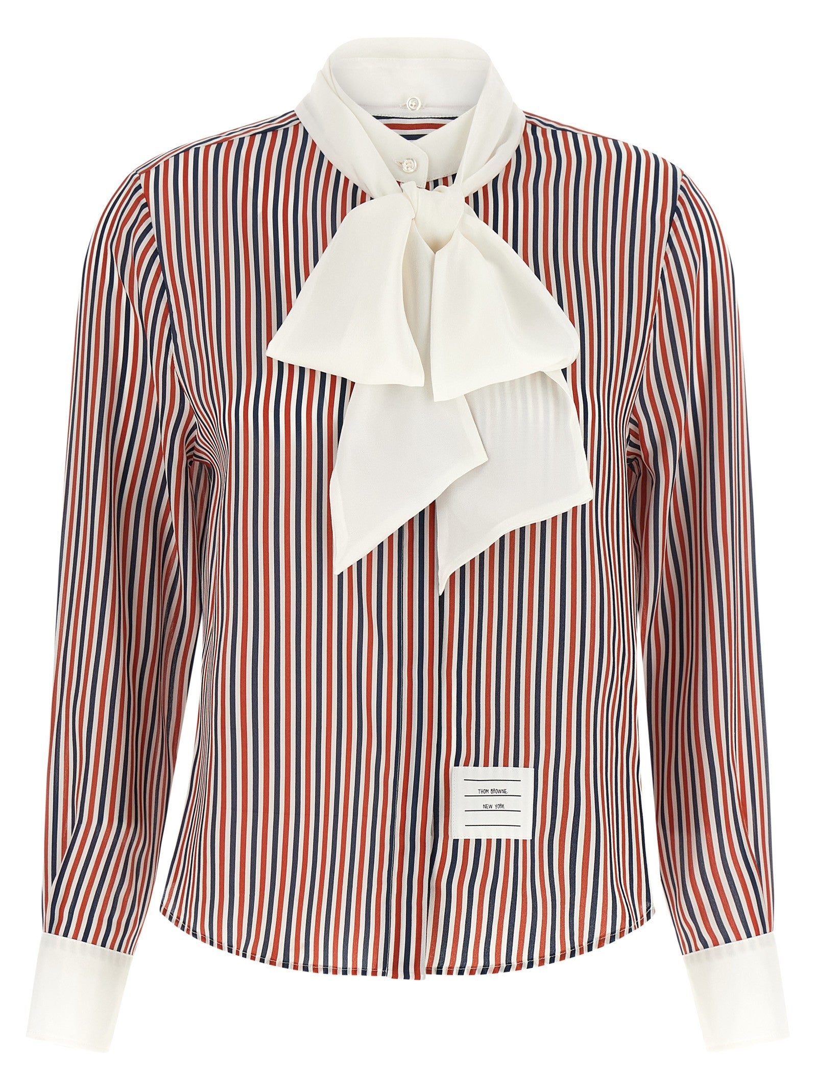 Thom Browne Removable Lavallière Collar Shirt Gold
