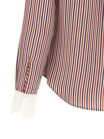 Thom Browne Removable Lavallière Collar Shirt Gold